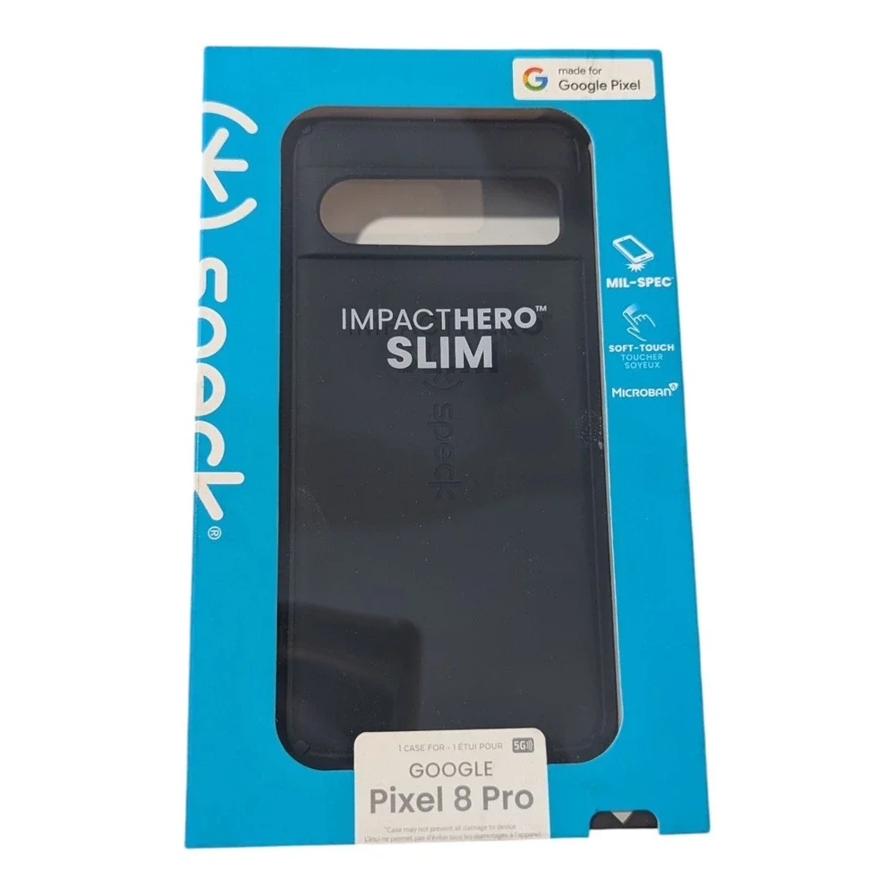B8-O Speck - ImpactHero Slim Case for‎ Google Pixel 8 Pro - Black